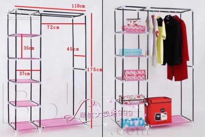 5 Shelves Storage Wardrobe